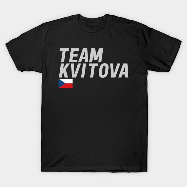 Team Kvitova T-Shirt by mapreduce